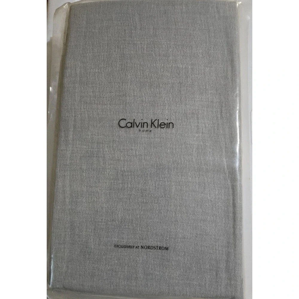 Calvin Klein Home Smoke King Pillow Sham - 100% Pure Combed Cotton, MSRP $100